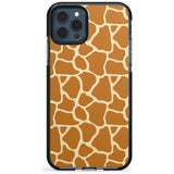 Giraffe Pattern Black Impact Phone Case for iPhone 11