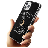 Hands Surrounding Moon Pink Fade Impact Phone Case for iPhone 11