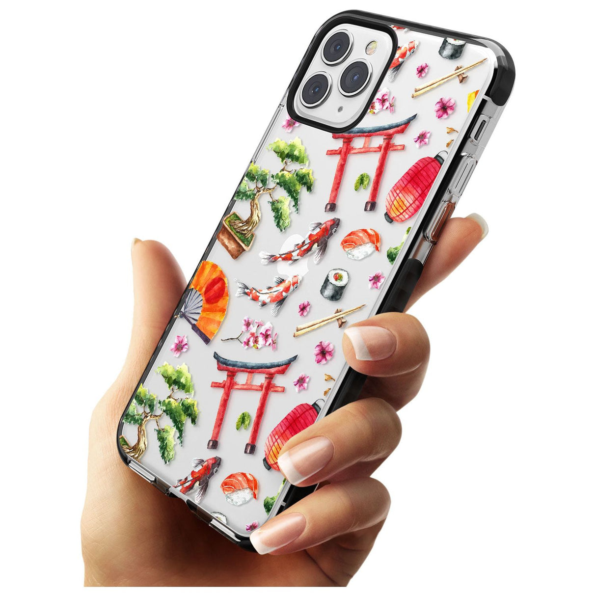 Mixed Japanese Watercolour Pattern iPhone Case   Phone Case - Case Warehouse