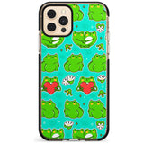 Frog Booty Kawaii Pattern Black Impact Phone Case for iPhone 11