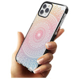 Large Rainbow Mandala Transparent Design Pink Fade Impact Phone Case for iPhone 11