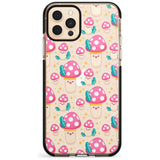 Cute Mushrooms Pattern Black Impact Phone Case for iPhone 11