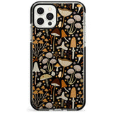 Sentimental Mushrooms Pattern Black Impact Phone Case for iPhone 11