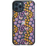 Botanical Bombardment Black Impact Phone Case for iPhone 11