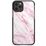 White & Pink Onyx Marble Texture Pink Fade Impact Phone Case for iPhone 11