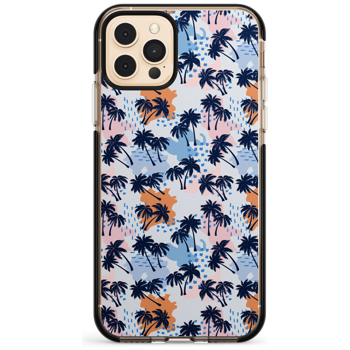 Summer Palm Trees Pink Fade Impact Phone Case for iPhone 11