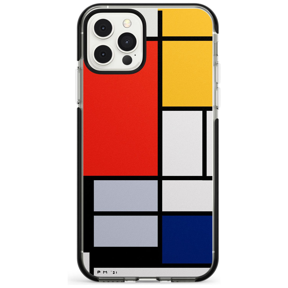 Piet Mondrian's Composition Black Impact Phone Case for iPhone 11