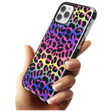 Rainbow Gradient Leopard Print Pink Fade Impact Phone Case for iPhone 11