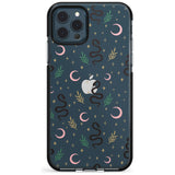 Snake & Moon Pattern (Clear) Pink Fade Impact Phone Case for iPhone 11