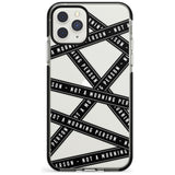 Caution Tape (Clear) Not a Morning Person Black Impact Phone Case for iPhone 11 Pro Max