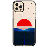 Japanese Sunset Vaporwave Black Impact Phone Case for iPhone 11