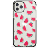 Watermelon Slices - Clear iPhone Case  Black Impact Phone Case - Case Warehouse