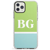 Colourblock: Green & Turquoise Impact Phone Case for iPhone 11 Pro Max