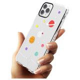 Custom Cute Cartoon Planets (Clear) Slim TPU Phone Case for iPhone 11 Pro Max