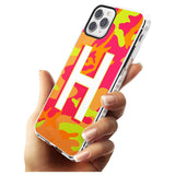 Bright Neon Camo Solid Monogram iPhone Case   Custom Phone Case - Case Warehouse