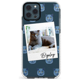 Personalised English Blue Cat Photo Impact Phone Case for iPhone 11 Pro Max