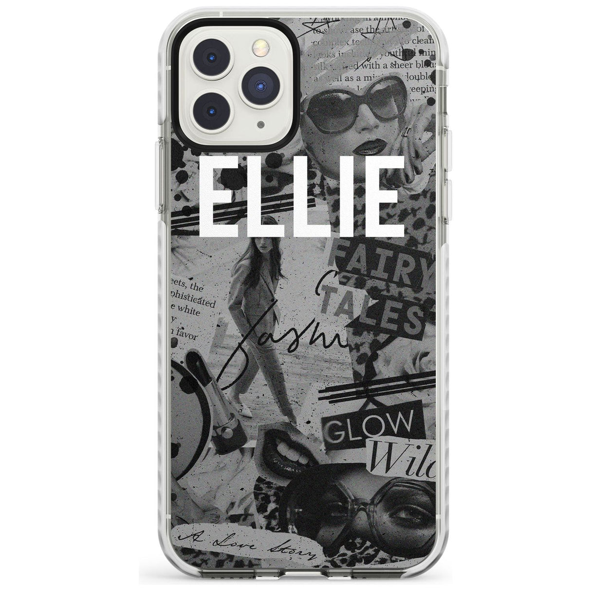 Grey Scale Fashion Collage iPhone Case  Impact Case Custom Phone Case - Case Warehouse