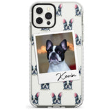 French Bulldog, Black & White - Custom Dog Photo Slim TPU Phone Case for iPhone 11 Pro Max