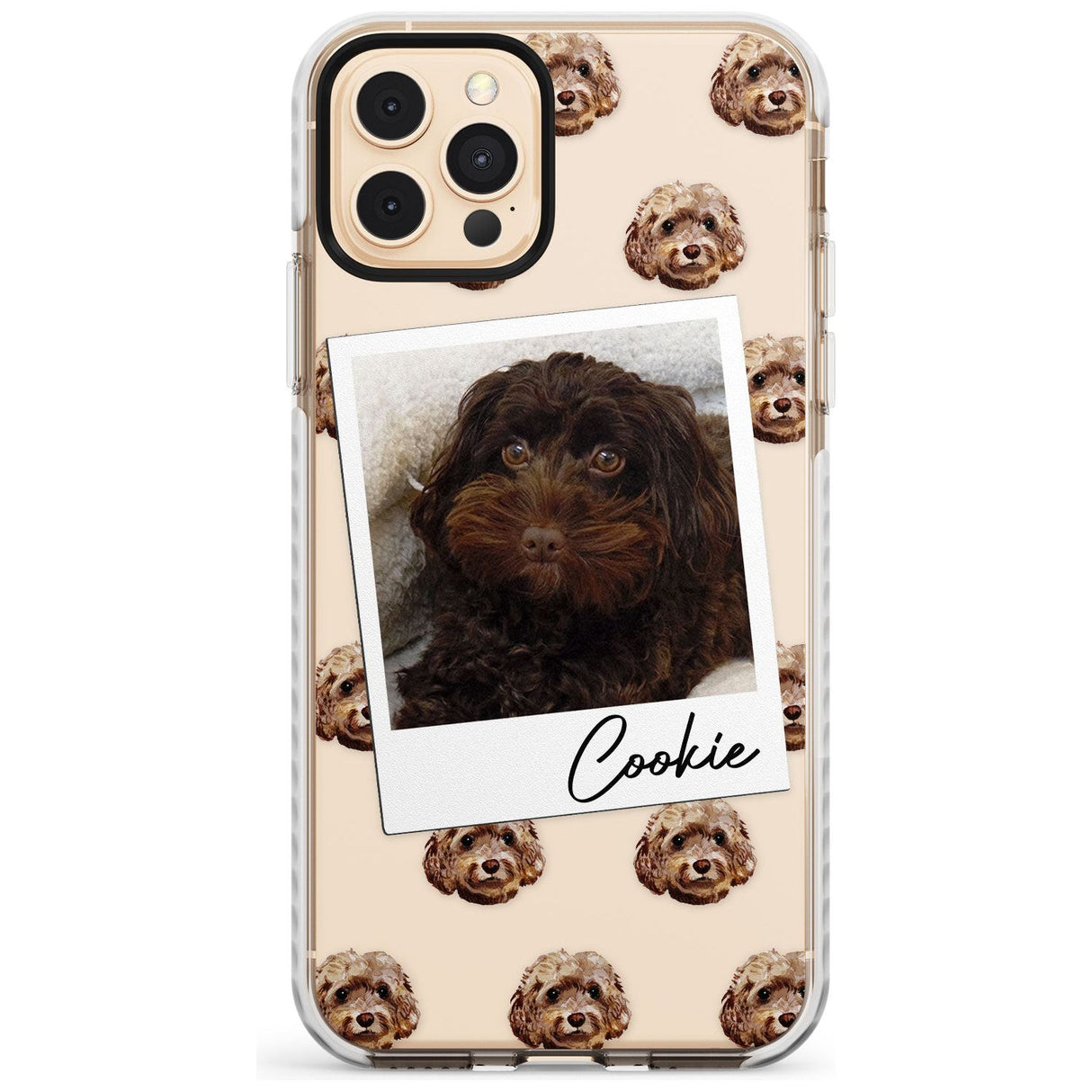 Cockapoo, Brown - Custom Dog Photo Slim TPU Phone Case for iPhone 11 Pro Max