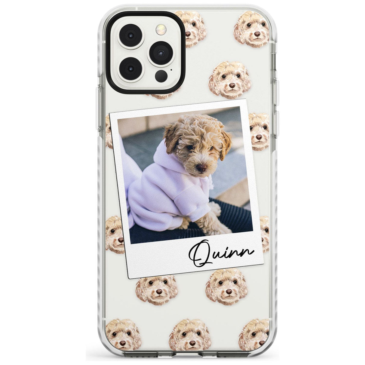 Cockapoo, Cream - Custom Dog Photo Slim TPU Phone Case for iPhone 11 Pro Max