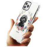 Black Cockapoo - Watercolour Dog Portrait Impact Phone Case for iPhone 11 Pro Max