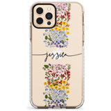 Custom Wildflower Stripe Slim TPU Phone Case for iPhone 11 Pro Max