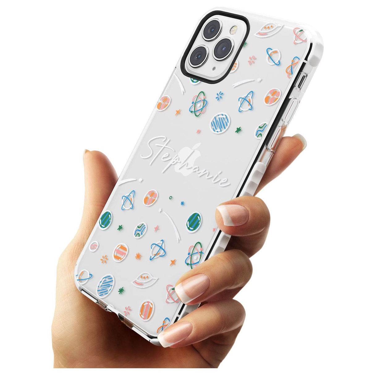 Customisable Space Pattern (Clear) Slim TPU Phone Case for iPhone 11 Pro Max