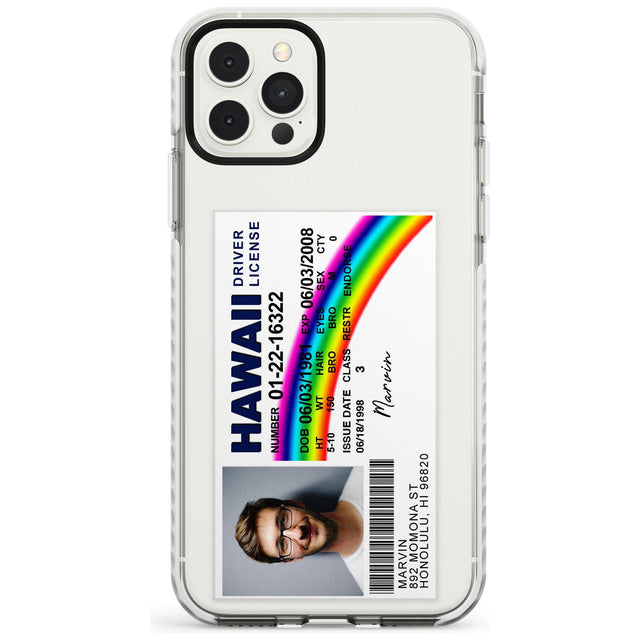 Personalised Hawaii Driving License Impact Phone Case for iPhone 11 Pro Max