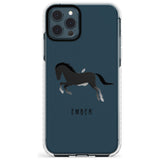 Personalised Black Horse Impact Phone Case for iPhone 11 Pro Max