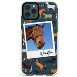 Personalised Horse Polaroid Impact Phone Case for iPhone 11 Pro Max