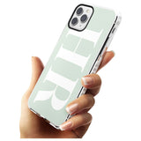 White & Seafoam Green Personalised iPhone Case   Custom Phone Case - Case Warehouse