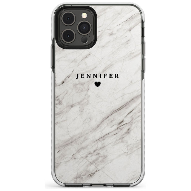 Personalised Light Grey & White Marble Slim TPU Phone Case for iPhone 11 Pro Max