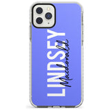 Bold Custom Name: Purple Impact Phone Case for iPhone 11 Pro Max