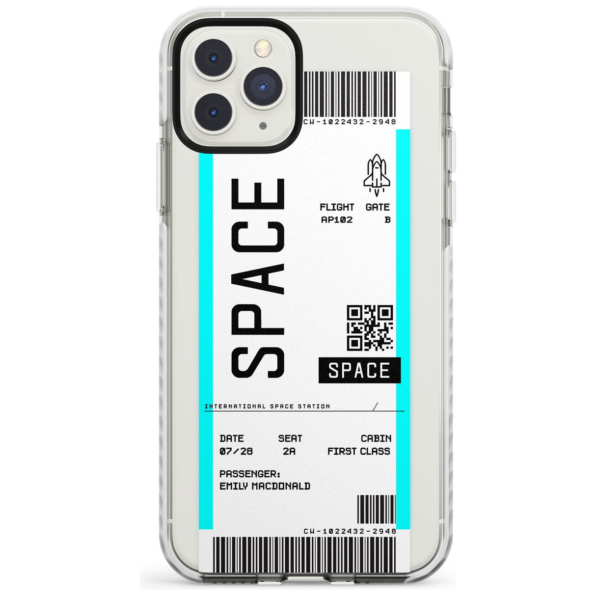 Space Custom Space Travel Ticket iPhone Case  Impact Case Custom Phone Case - Case Warehouse