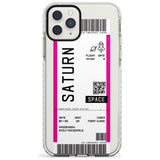 Saturn Custom Space Travel Ticket iPhone Case  Impact Case Custom Phone Case - Case Warehouse