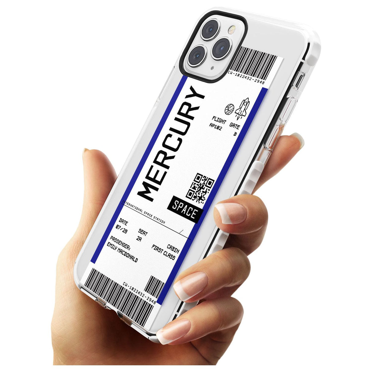 Mercury Custom Space Travel Ticket iPhone Case   Custom Phone Case - Case Warehouse