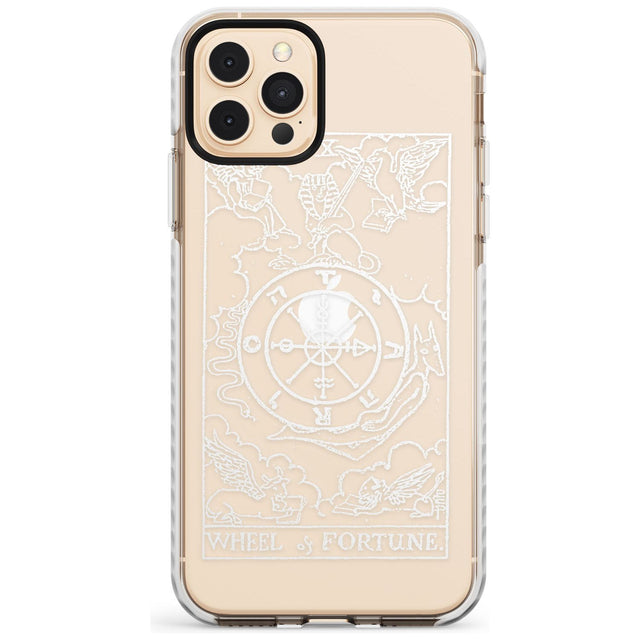 Wheel of Fortune Tarot Card - White Transparent Slim TPU Phone Case for iPhone 11 Pro Max