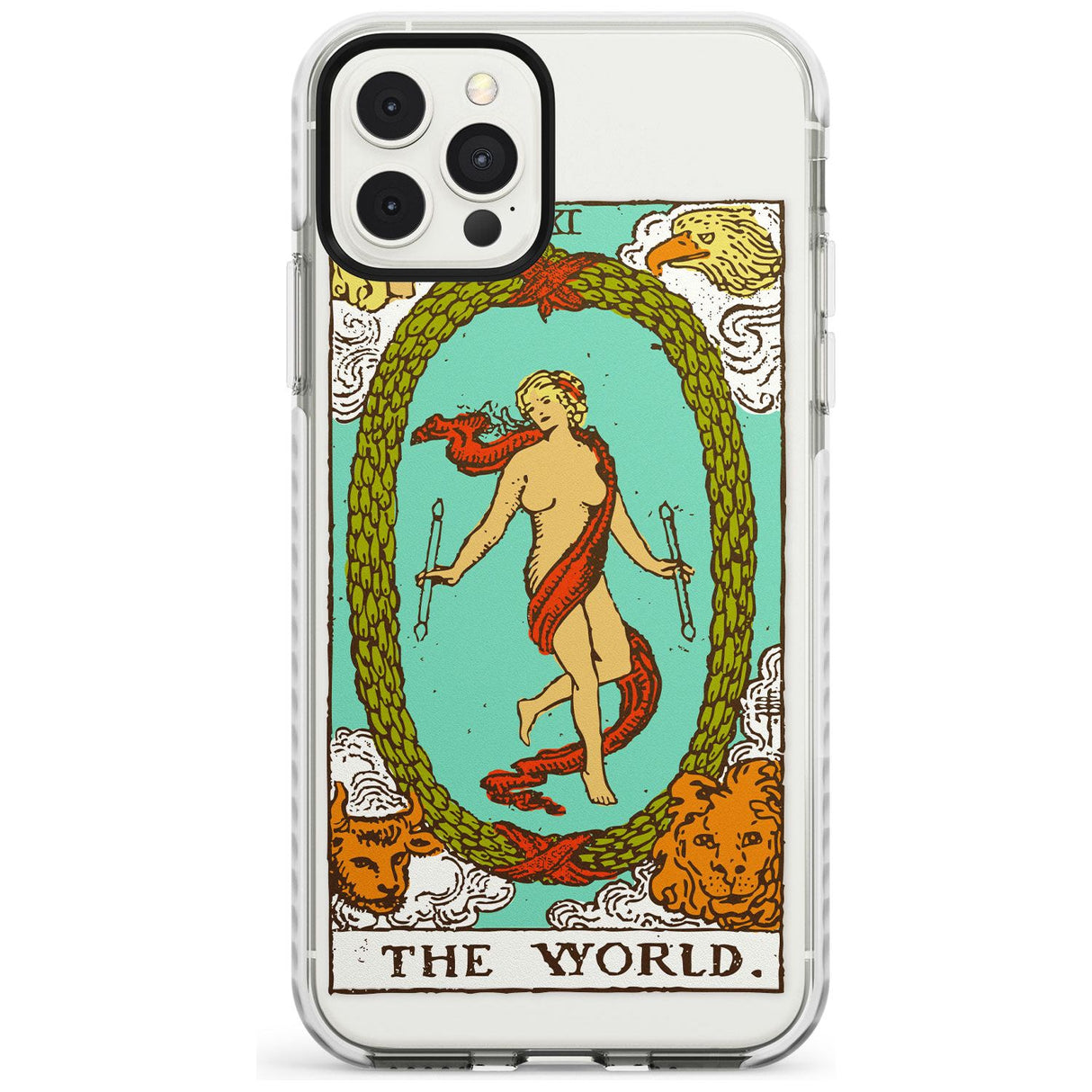 The World Tarot Card - Colour Slim TPU Phone Case for iPhone 11 Pro Max