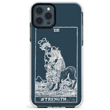 Strength Tarot Card - White Transparent Slim TPU Phone Case for iPhone 11 Pro Max