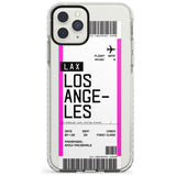 Los Angeles Boarding Pass iPhone Case  Impact Case Custom Phone Case - Case Warehouse