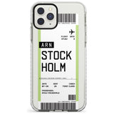 Stockholm Boarding Pass iPhone Case  Impact Case Custom Phone Case - Case Warehouse