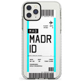 Madrid Boarding Pass iPhone Case  Impact Case Custom Phone Case - Case Warehouse