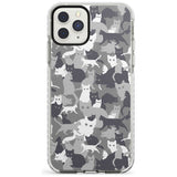 Dark Grey Cat Camouflage Pattern iPhone Case  Impact Case Phone Case - Case Warehouse