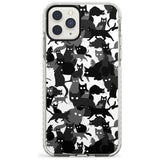 Black & White Cat Camouflage iPhone Case  Impact Case Phone Case - Case Warehouse