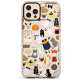 Cartoon Cat Collage - Colour Slim TPU Phone Case for iPhone 11 Pro Max