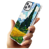 Wheat Field with Cypresses by Vincent Van Gogh Slim TPU Phone Case for iPhone 11 Pro Max