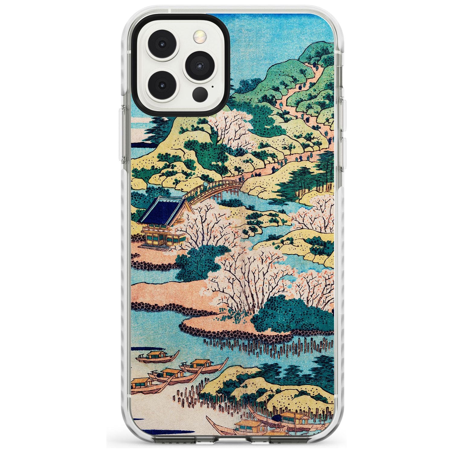 Coastal Community by Katsushika Hokusai iPhone Case Blanc Space