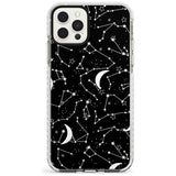 White Constellations on Black Slim TPU Phone Case for iPhone 11 Pro Max