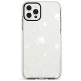 White Planets on Clear Slim TPU Phone Case for iPhone 11 Pro Max