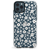 Floral Print on Clear - Cute Floral Design Slim TPU Phone Case for iPhone 11 Pro Max